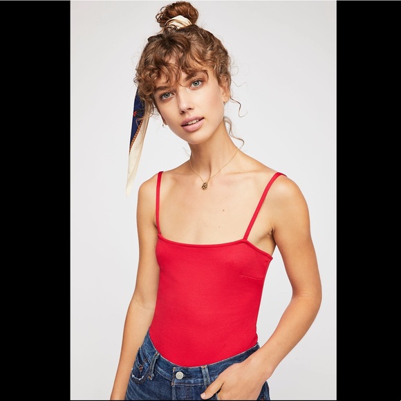 New Free People Intimately Square Neck Bodysuit - Picture 2 of 11